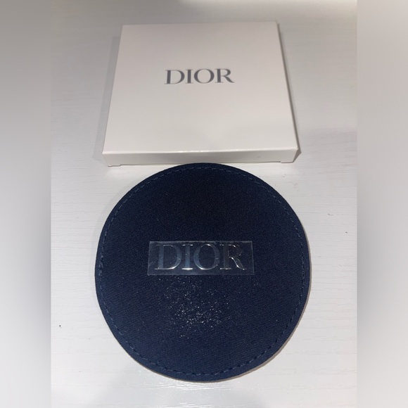 New Dior Navy Blue fabric mirror and case - Picture 7 of 10